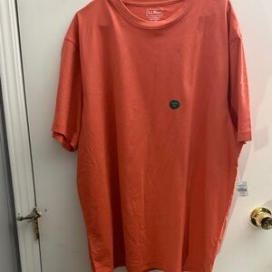 L.L. Bean Men's Vibrant Sunlit Coral Tee